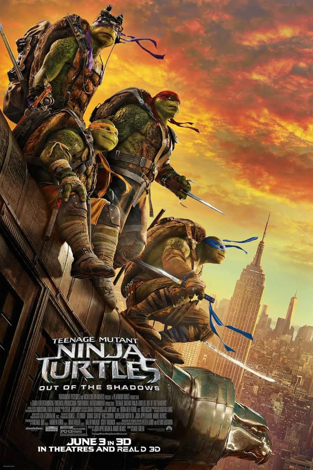 TMNT: Out of the Shadows poster